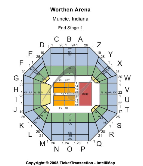 Worthen Arena End Stage Seating Chart