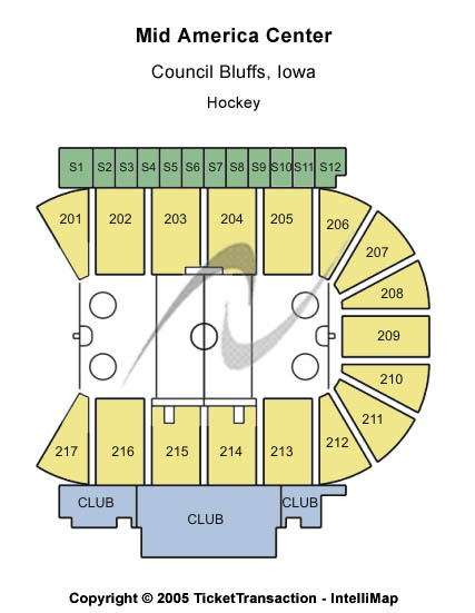 Mid-America Center Hockey Seating Chart
