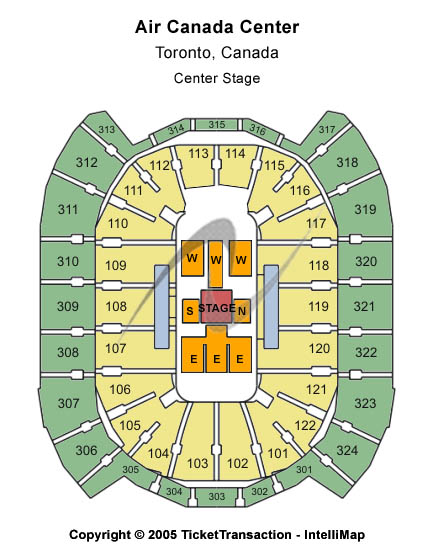 Scotiabank Arena Center Stage Seating Chart