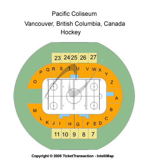 Pacific Coliseum Hockey Seating Chart