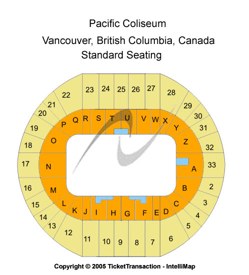Pacific Coliseum Other Seating Chart