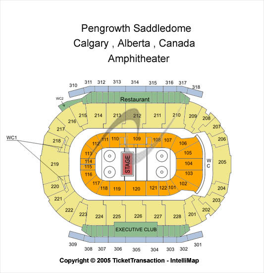 Scotiabank Saddledome Amphitheater Seating Chart