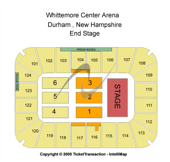 Whittemore Center Arena End Stage Seating Chart