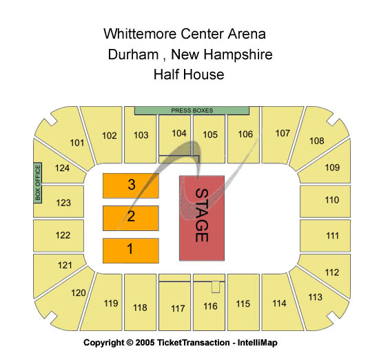 Whittemore Center Arena Half House Seating Chart