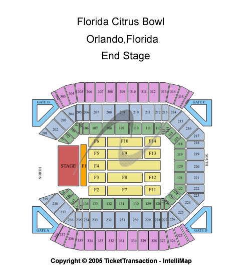 Camping World Stadium End Stage Seating Chart