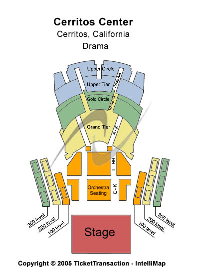 Cerritos Center Drama Seating Chart