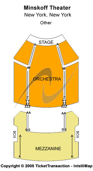Minskoff Theatre Other Seating Chart