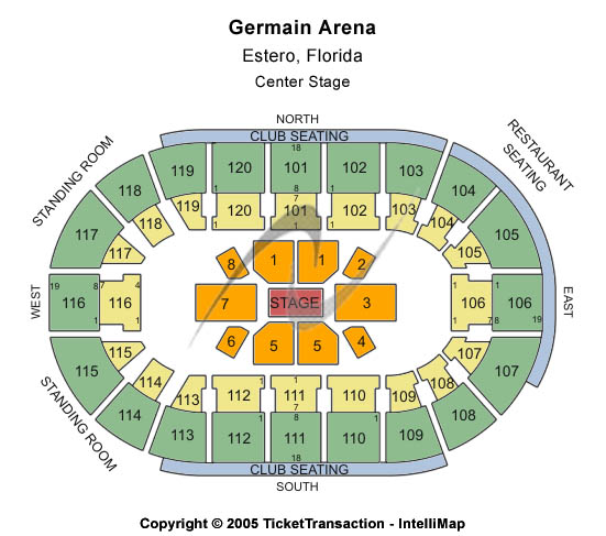 Hertz Arena Center Stage Seating Chart