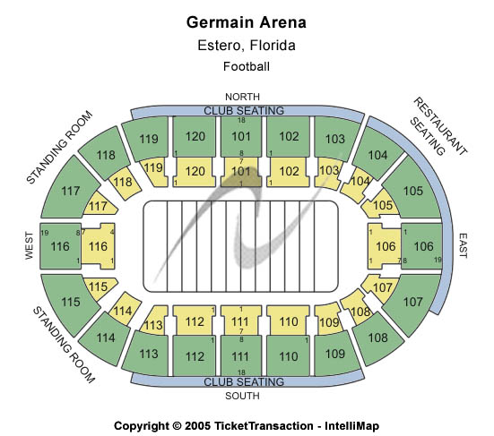 Hertz Arena Football Seating Chart