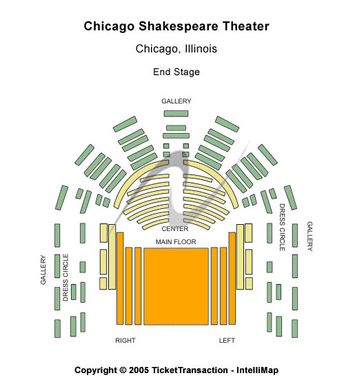 Chicago Shakespeare Theatre End Stage Seating Chart