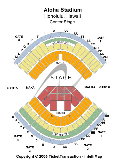 Aloha Stadium Center Stage Seating Chart