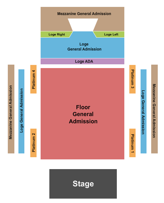 713 Music Hall Endstage GA Seating Chart