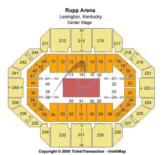Rupp Arena At Central Bank Center Standard Seating Chart