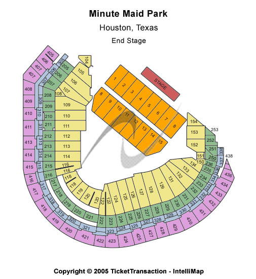 Minute Maid Park Standard Seating Chart