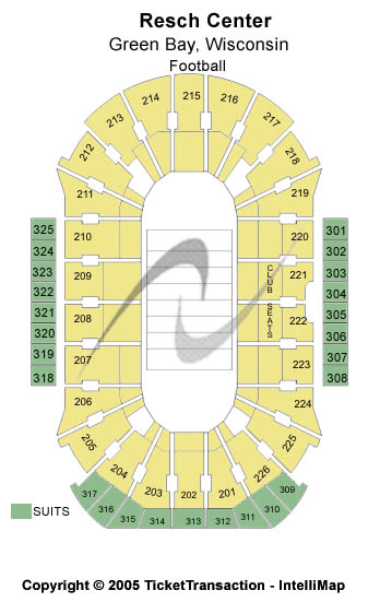 Resch Center Football Seating Chart