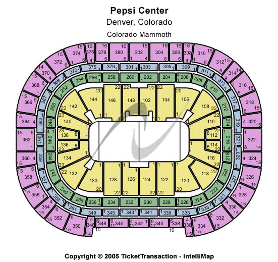 Ball Arena Colorado Mammoth Seating Chart