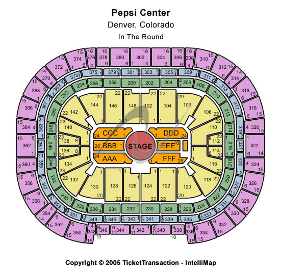 Ball Arena In the Round Seating Chart