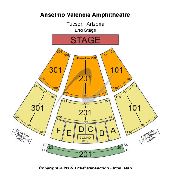 Anselmo Valencia Tori Amphitheater End Stage Seating Chart
