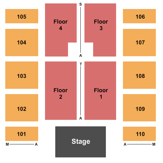 4 Bears Casino And Lodge End Stage Seating Chart