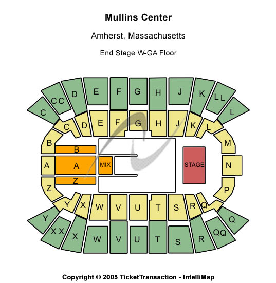 Mullins Center Other Seating Chart