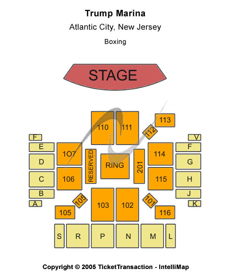 Golden Nugget Atlantic City Center Stage Seating Chart