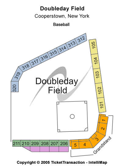 Doubleday Field Baseball Seating Chart
