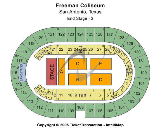 Freeman Coliseum Other Seating Chart