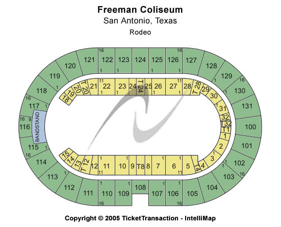 Freeman Coliseum Rodeo Seating Chart