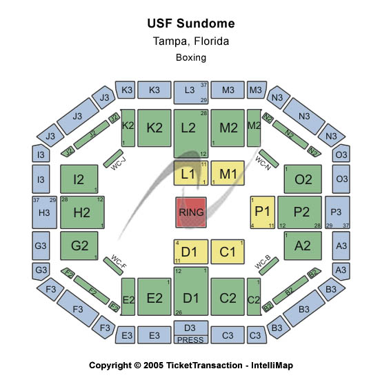 The Yuengling Center Center Stage Seating Chart