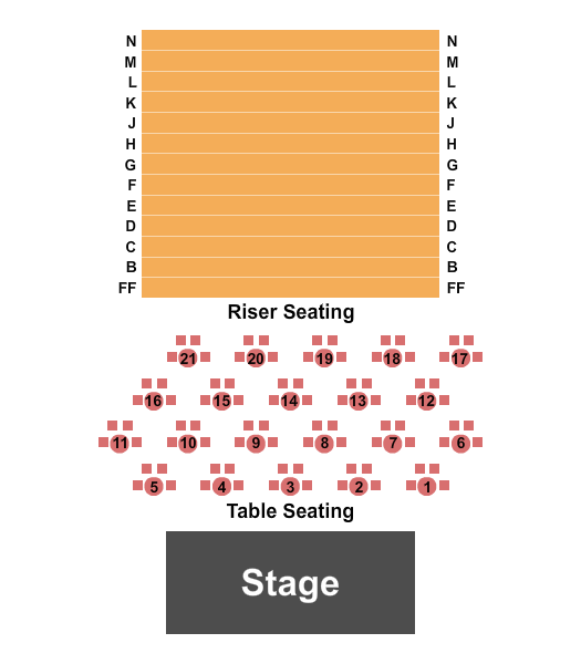 54 Below At The Rinker Endstage Cabaret Seating Chart