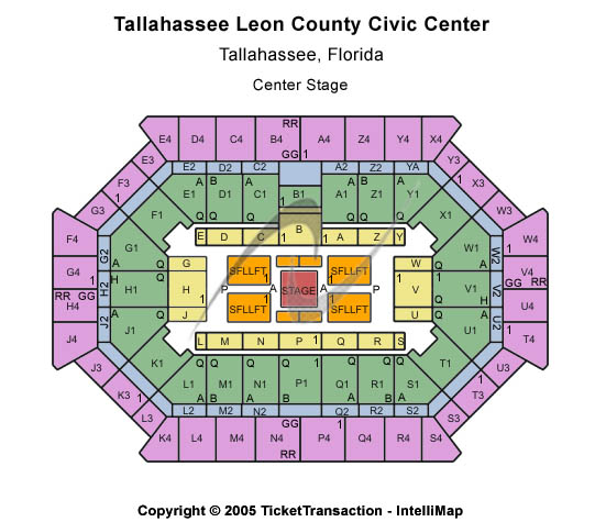 Donald L. Tucker Civic Center Center Stage Seating Chart