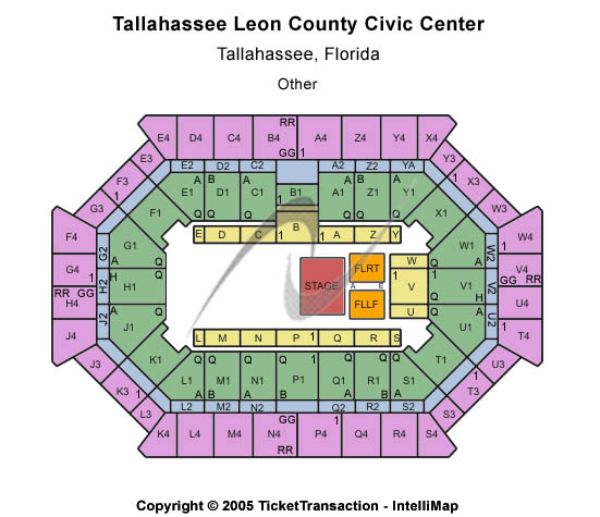 Donald L. Tucker Civic Center Other Seating Chart