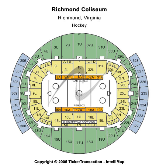 Richmond Coliseum Hockey Seating Chart