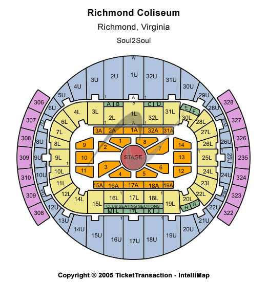 Richmond Coliseum Soul2Soul Seating Chart