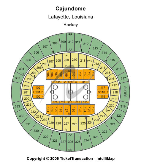 Cajundome Hockey Seating Chart