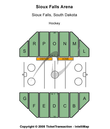 Sioux Falls Arena Hockey Seating Chart