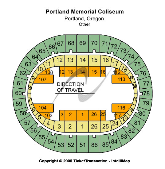 Portland Veterans Memorial Coliseum Other Seating Chart