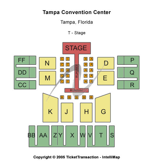 Tampa Convention Center T-Stage Seating Chart