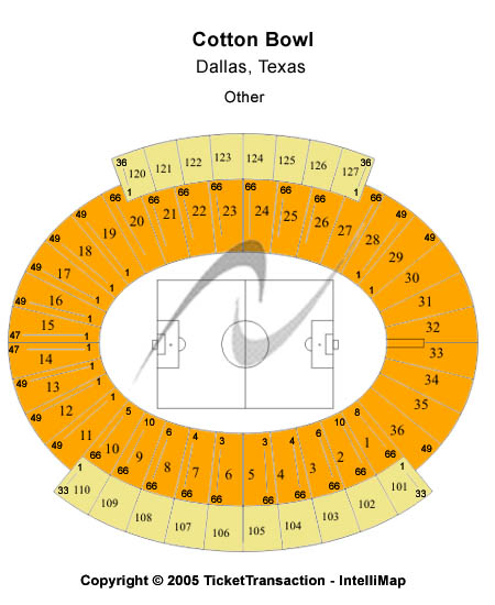 Cotton Bowl Stadium Other Seating Chart