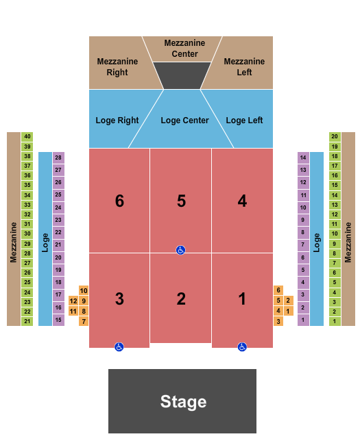 seating chart for 713 Music Hall - Endstage Tables & Boxes - eventticketscenter.com