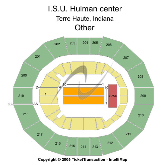 ISU Hulman Center Other Seating Chart