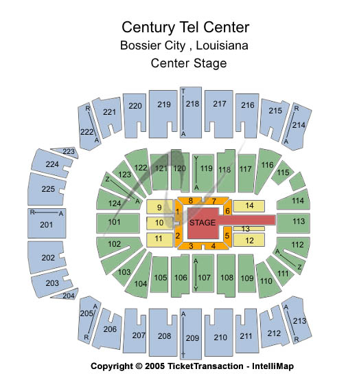 Brookshire Grocery Arena Center Stage Seating Chart