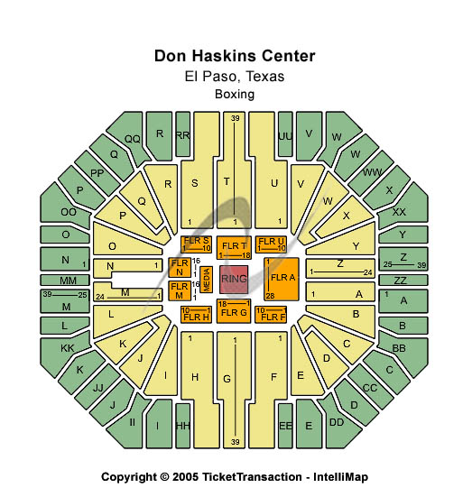 Don Haskins Center Other Seating Chart