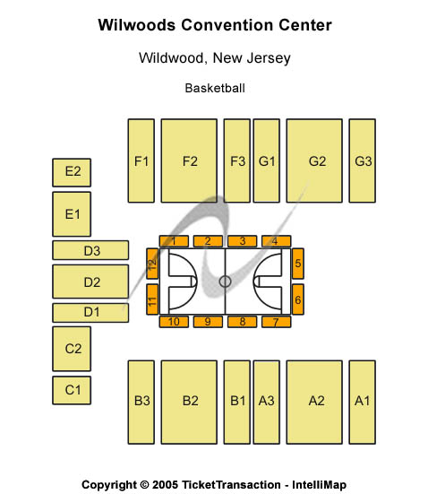 Wildwoods Convention Center Basketball Seating Chart