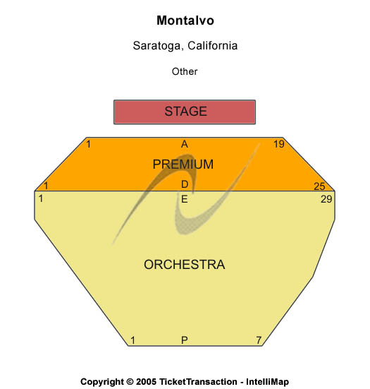 Garden Theatre At Montalvo Arts Center Other Seating Chart