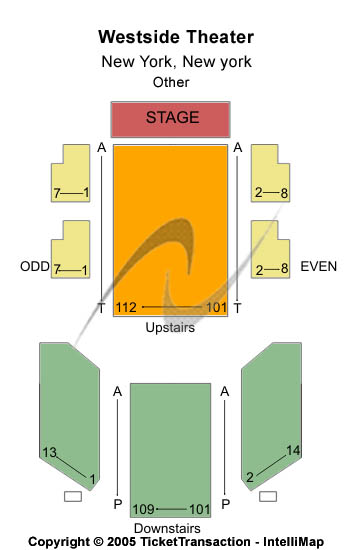 Westside Theatre Upstairs Other Seating Chart