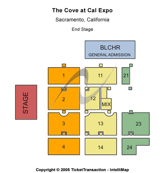 The Cove At Cal Expo End Stage Seating Chart