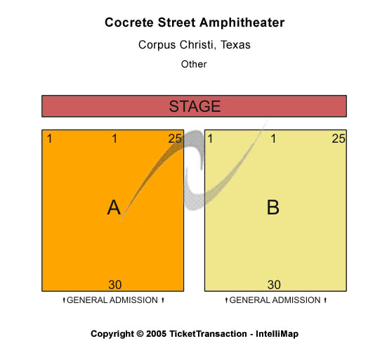 Old Concrete Street Amphitheater Other Seating Chart