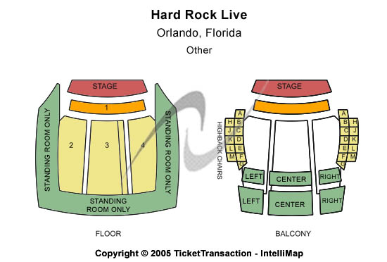 Hard Rock Live - Orlando Other Seating Chart