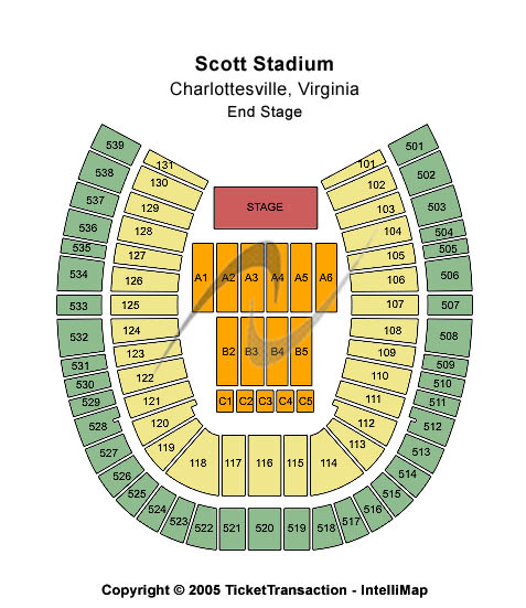 Scott Stadium End Stage Seating Chart